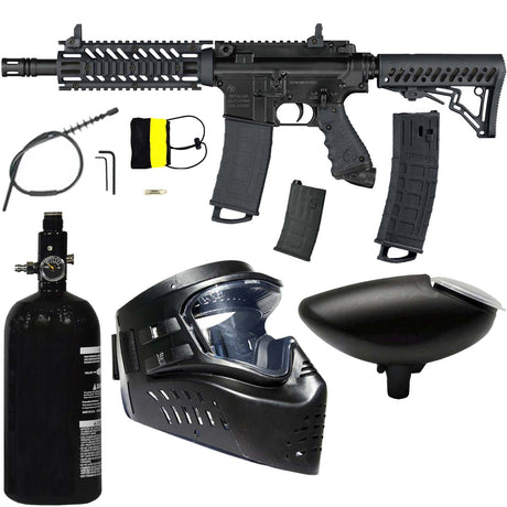 tippmann t15 black with mags, tank, goggle and hopper
