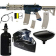 tippmann t15 black tan with mags, tank, goggle and hopper