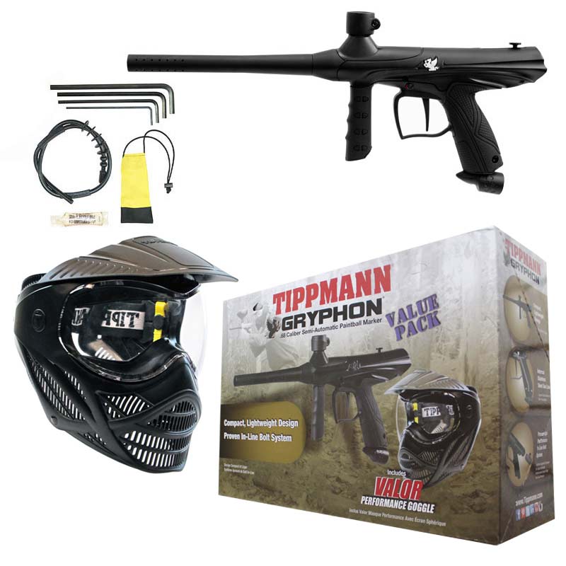 Tippmann Gryphon Paintball Value Pack - Black