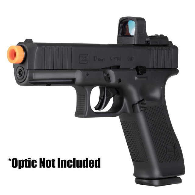 GLOCK G17 Gen5 MOS Co2 Airsoft Pistol Black shown with sight