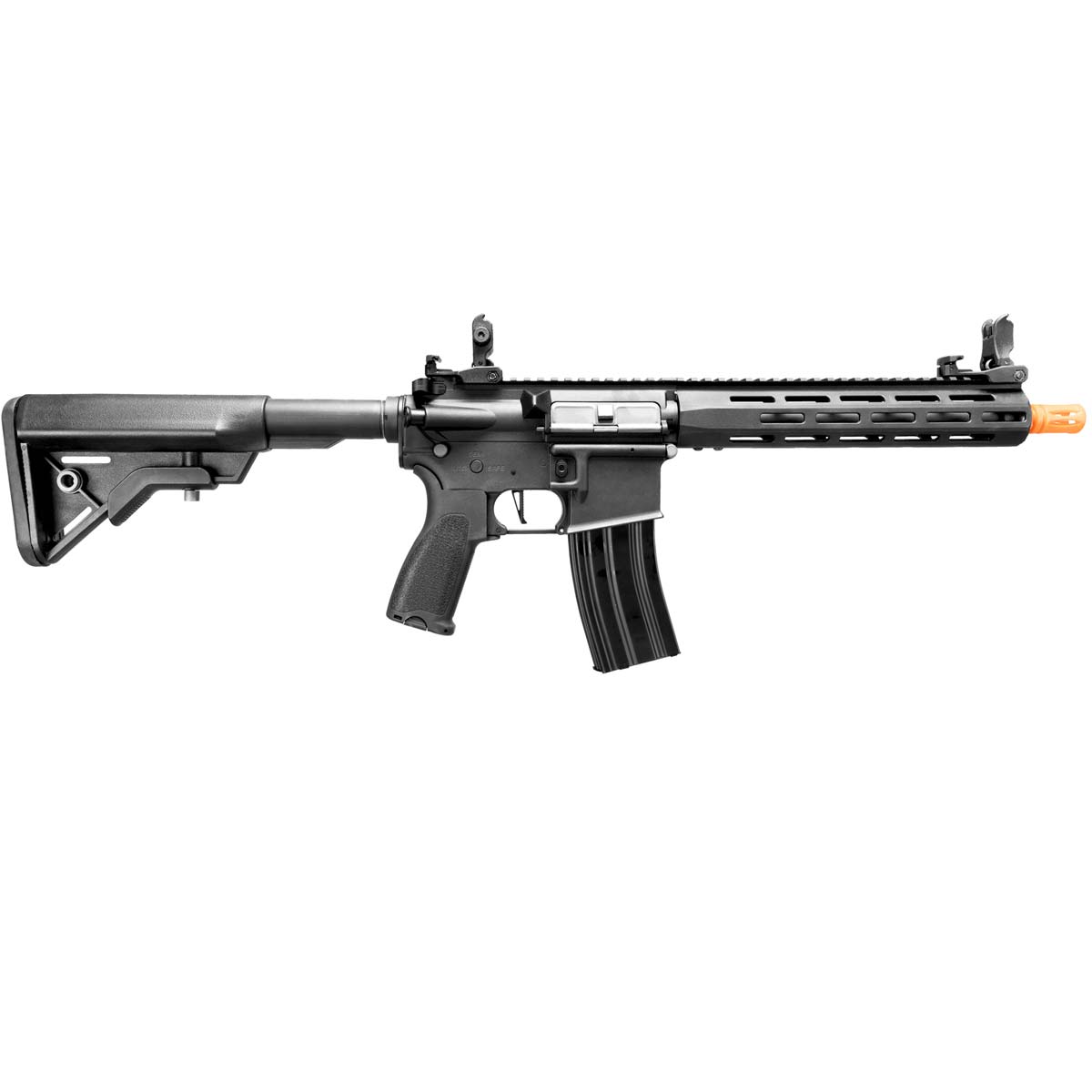 Right side of Elite Force BR4 AEG Airsoft Rifle with stock extended