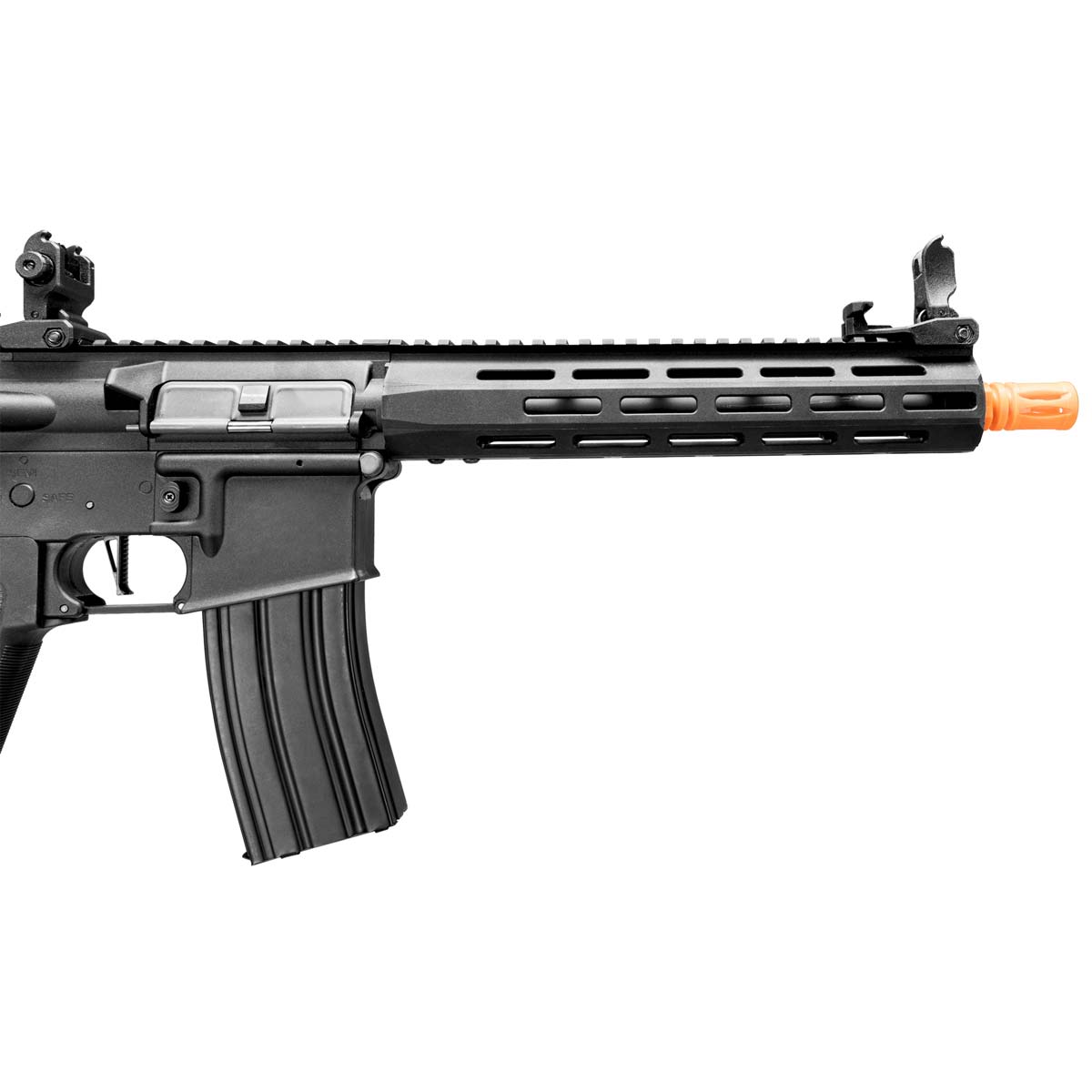 Elite Force BR4 AEG Airsoft Rifle front handguard MLok view