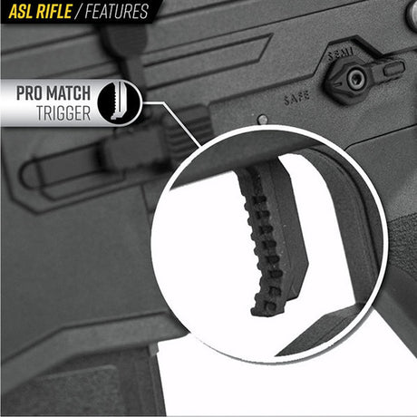 Valken ASL Series AEG HI Velocity Mod-L Airsoft Rifle Black