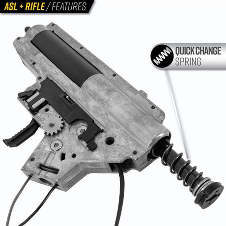 Valken ASL + Hi-Velocity AEG Whiskey Airsoft Rifle Black