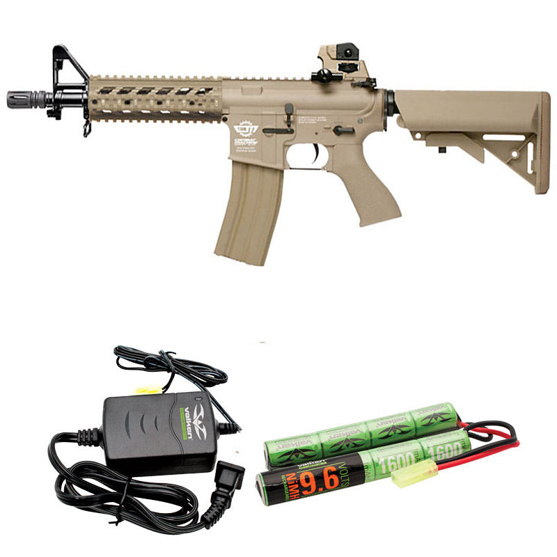 G&G Combat Machine CM16 Raider Airsoft Rifle Combo Desert Tan