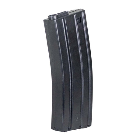 Angled view Elite Force M4 M16 140 Round Mid Cap Airsoft Magazine Black