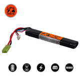 Valken Energy LiPo 7.4V 1200mAh 15C Stick on a white background