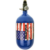 Empire Mega Lite Carbon Fiber Air Tank 68ci 4500psi Flag Blue 06/22 Born Date