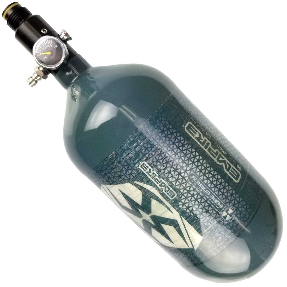 Empire Paintball 80ci 4500psi Carbon Fiber Lite Air Tank Slate Grey