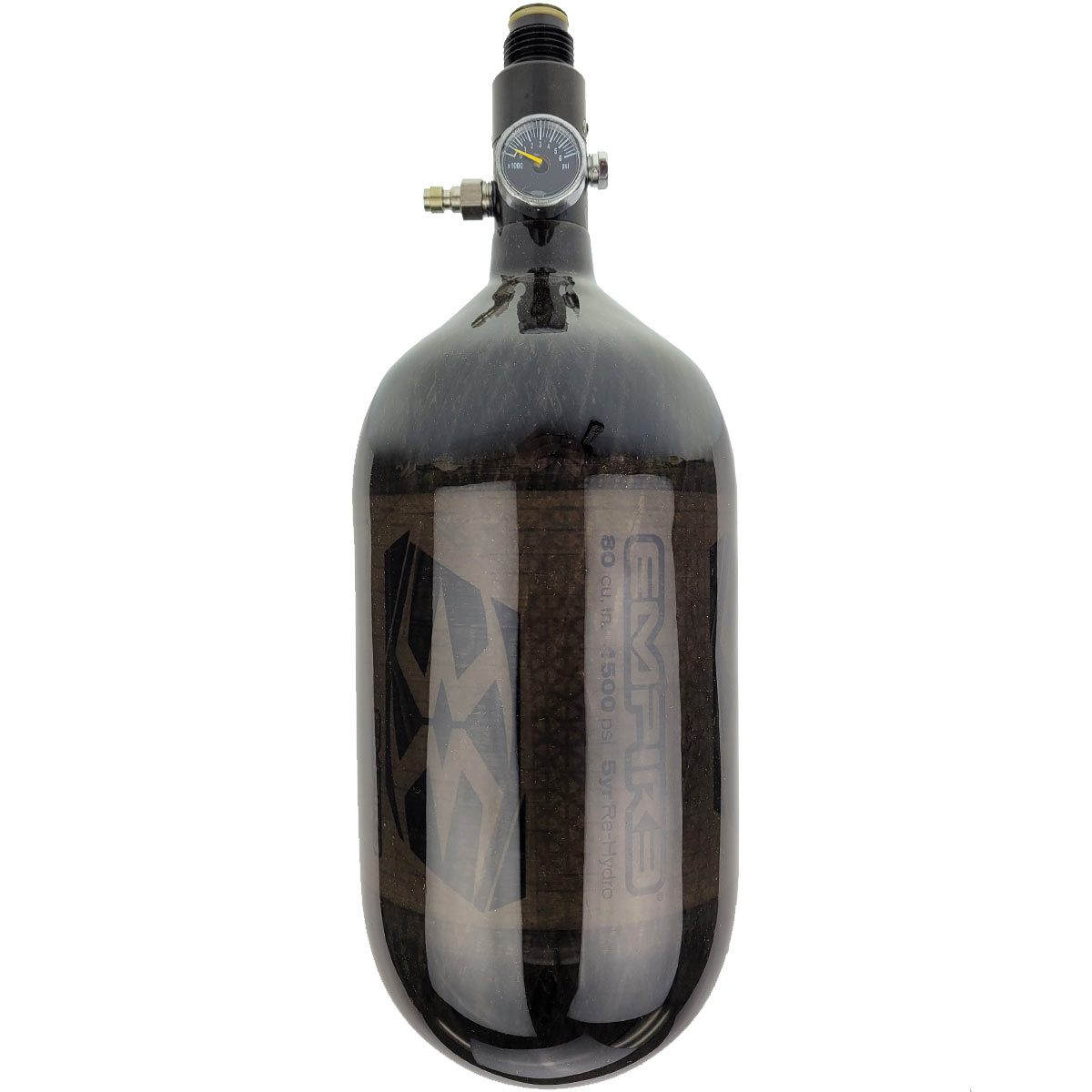 Empire Mega Lite Carbon Fiber Air Tank 80ci 4500psi Translucent Black