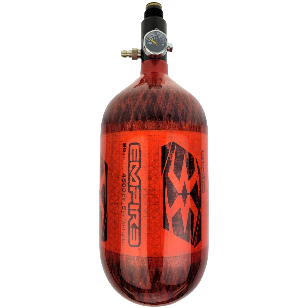 Empire Mega Lite Carbon Fiber Air Tank 80ci 4500psi Translucent Red