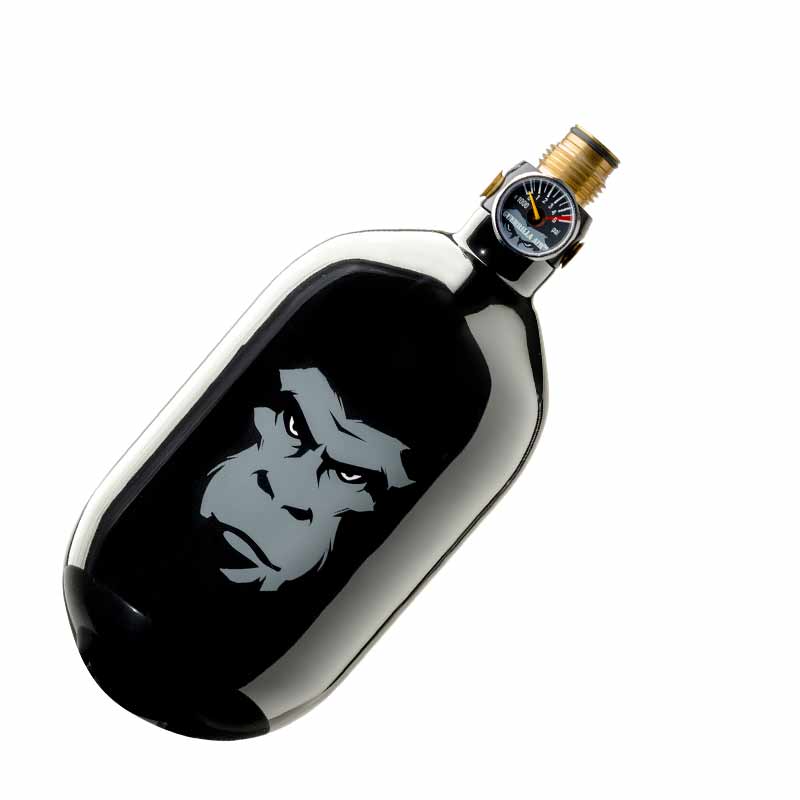 Guerrilla Air 48 ci 4500 psi Carbon Fiber Compressed Air Tank W/Myth G3 Reg Black