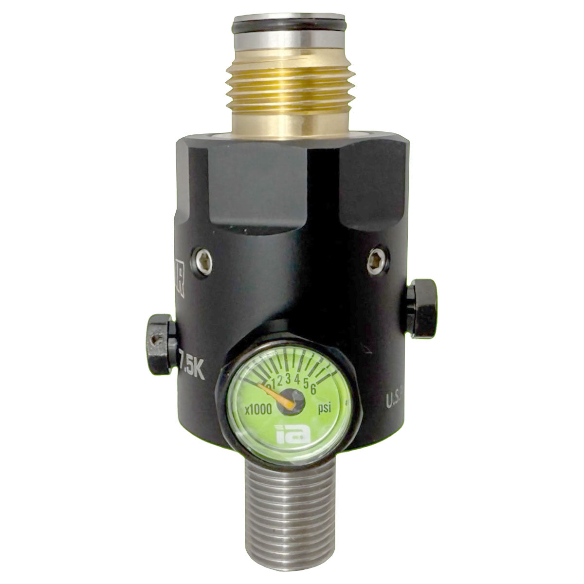 Immortal Air Monstair Regulator 4500psi front view with green gauge