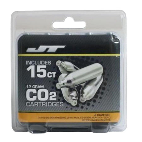 JT Paintball 12 Gram Co2 Cartridge 15 Pack