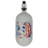 JT Ultra Carbon Fiber Air Tank 80ci 4500psi w FLO Pro Regulator July White