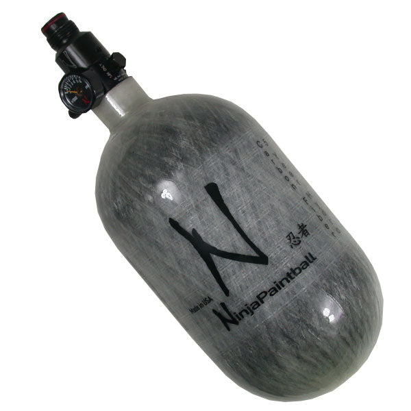 Ninja Standard 77 ci 4500 psi Carbon Fiber Air Tank Grey