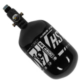 alternate view of the HK Army HSTL 68ci 4500psi Carbon Fiber Air Tank Black White
