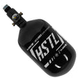 HK Army HSTL 68ci 4500psi Carbon Fiber Air Tank Black White on a white background