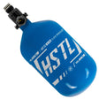 HK Army HSTL 68ci 4500psi Carbon Fiber Air Tank Blue White on a white background