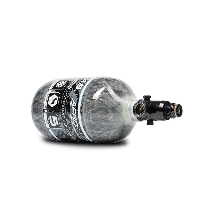 HK Army Aerolite 48ci 4500psi Compressed Air Tank Clear on it's side