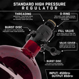 HK Army Aerolite 68ci 4500psi Carbon Fiber Air Tank Red