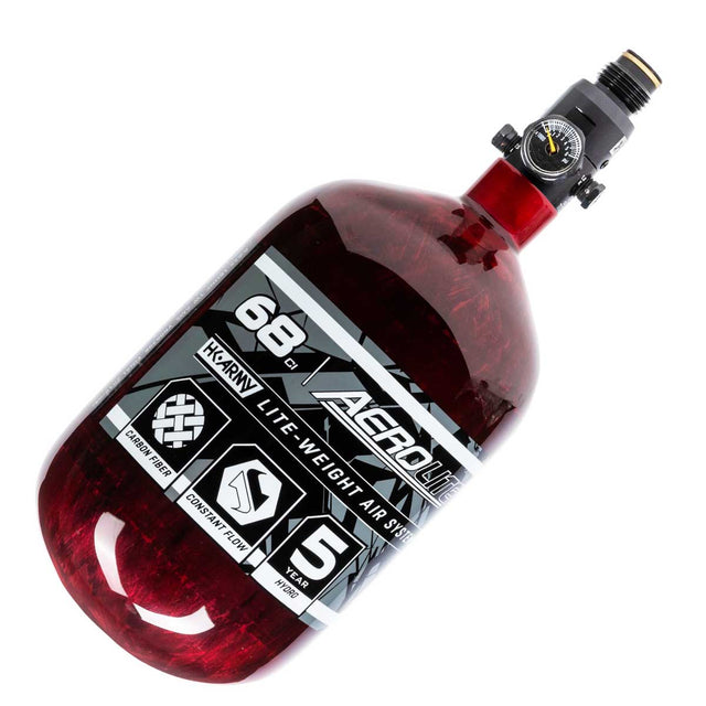 HK Army Aerolite 68ci 4500psi Carbon Fiber Air Tank Red