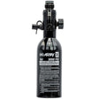 A black aluminum HK Army 9ci 3000 PSI high pressure tank with a black regulator shown against a plain white background.