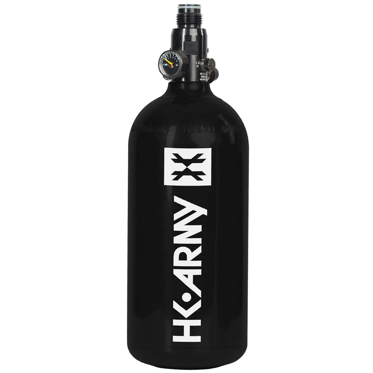 HK Army 48 ci 3000 psi Aluminum Compressed Air Tank Black with White Logo