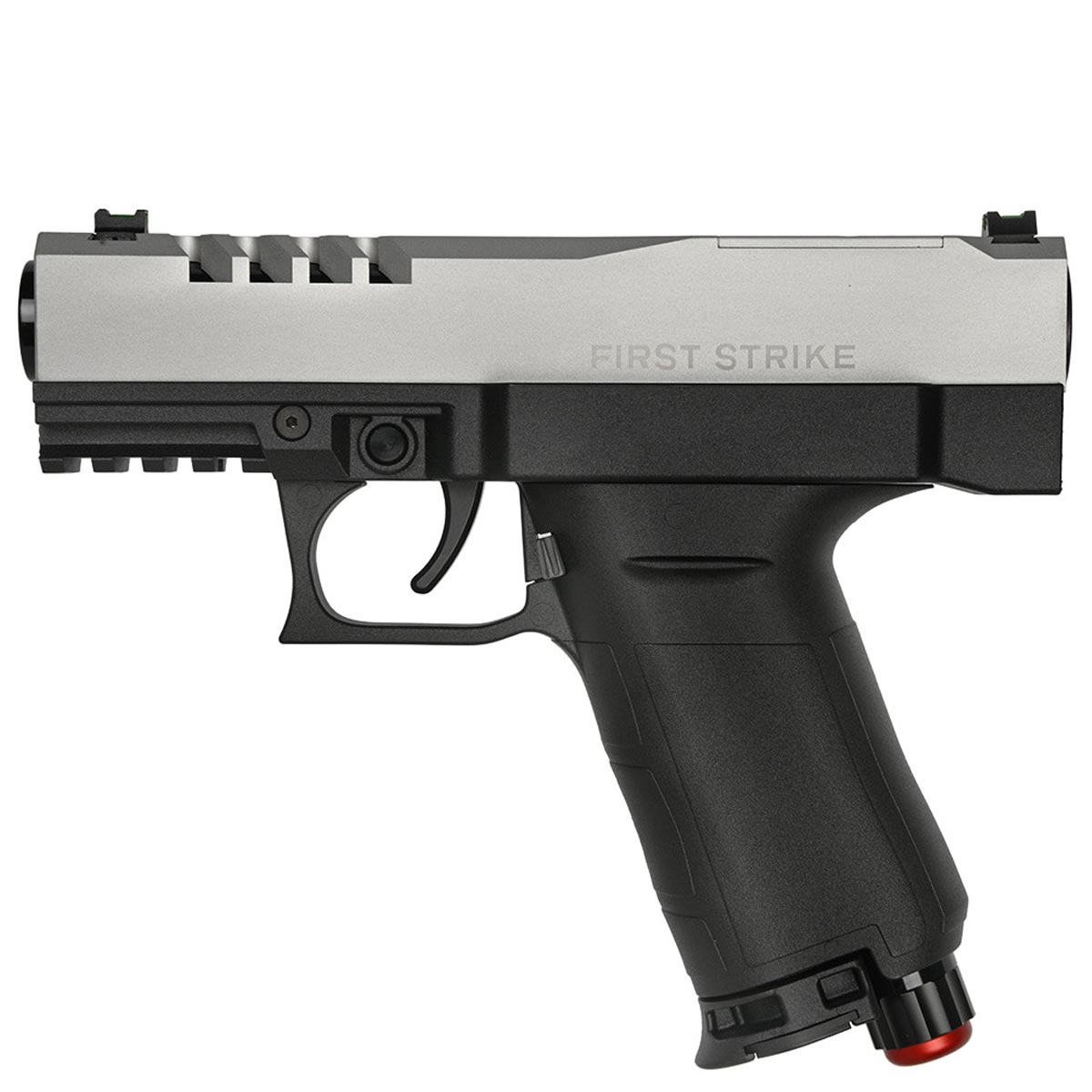 First Strike XP Paintball Pistol slver left side