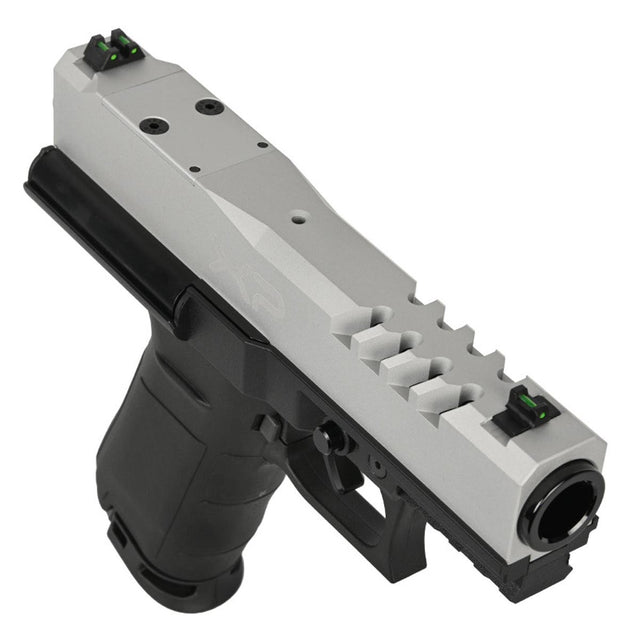 First Strike XP Paintball Pistol silver top side
