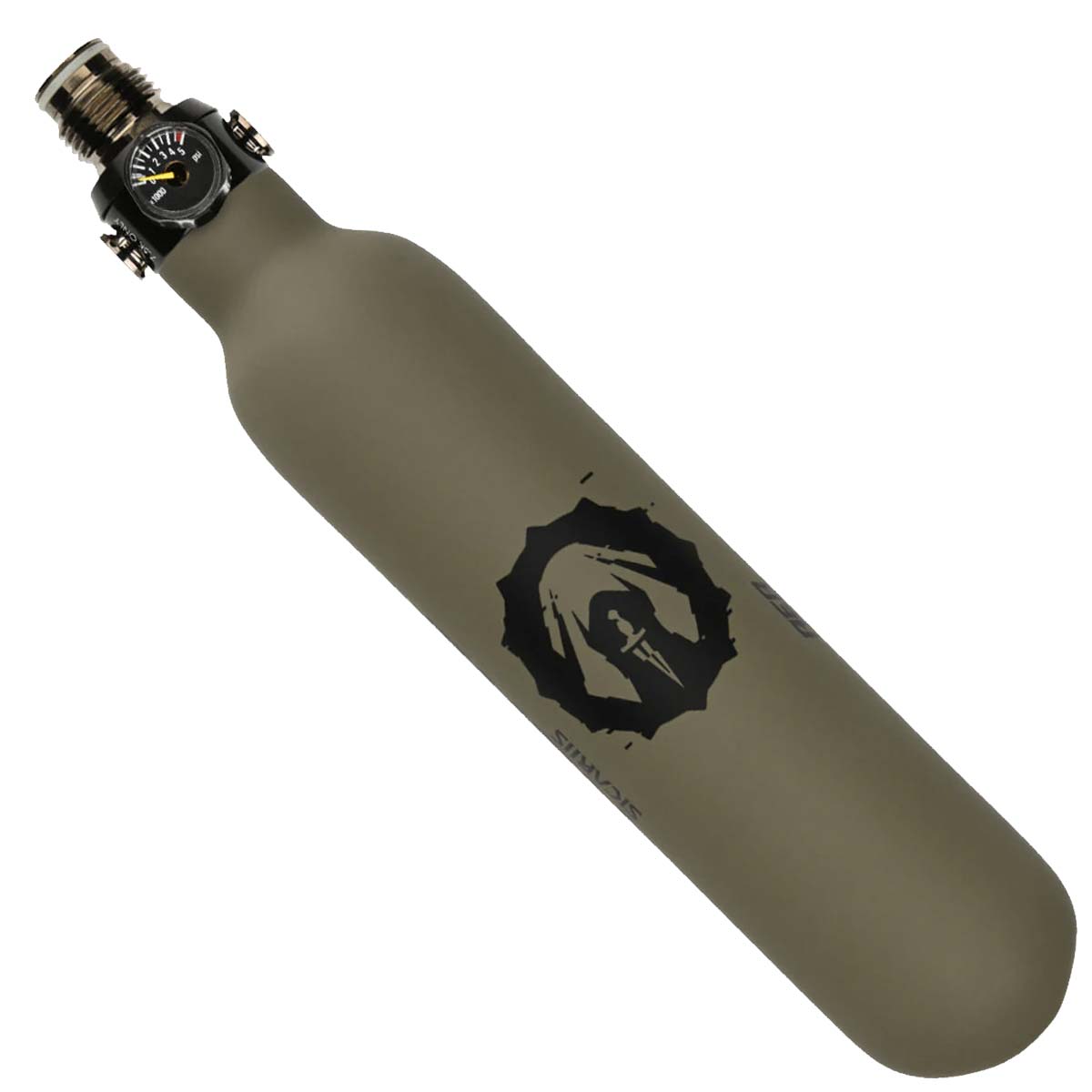FDE dark earth Compressed air tank Sicariis AER 15ci 4500psi Carbon Fiber Air Tank w/ First Strike Hero 2 Regulator