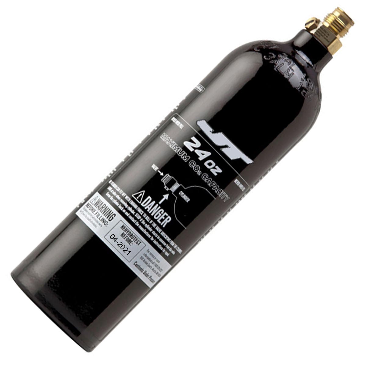 JT 24 oz. Aluminum Co2 Tank for Paintball Born Date 04/2016
