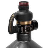 Exalt Fill Nipple Cover Black Gold on regulator