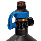 Exalt Fill Nipple Cover Blue installed on tank