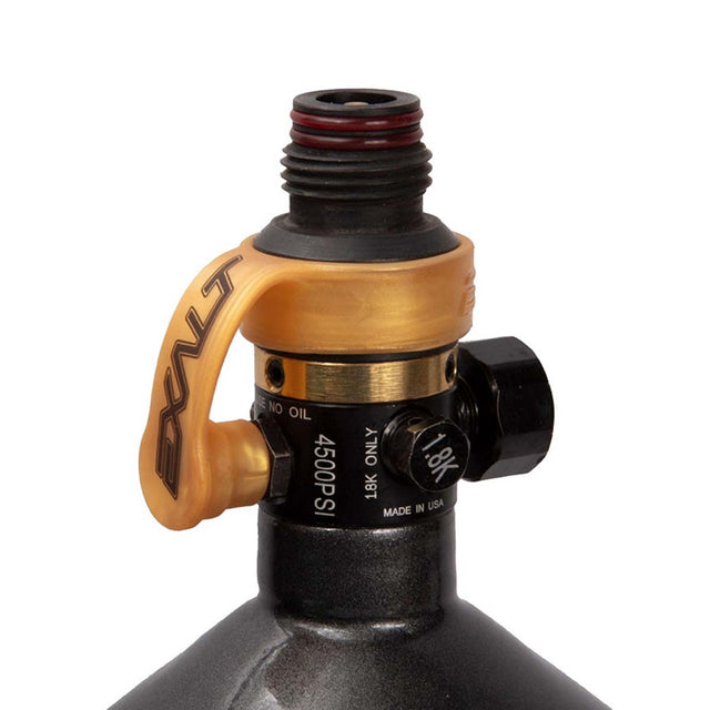 Exalt Fill Nipple Cover Gold on regulator
