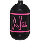 Ninja 68ci 4500psi SL3 Carbon Fiber Paintball Tank Bottle Only black pink