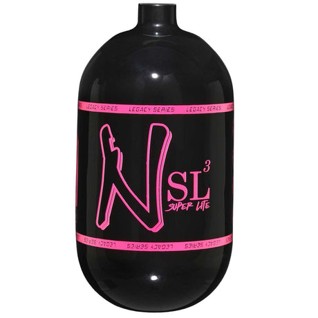 Ninja 68ci 4500psi SL3 Carbon Fiber Paintball Tank Bottle Only black pink