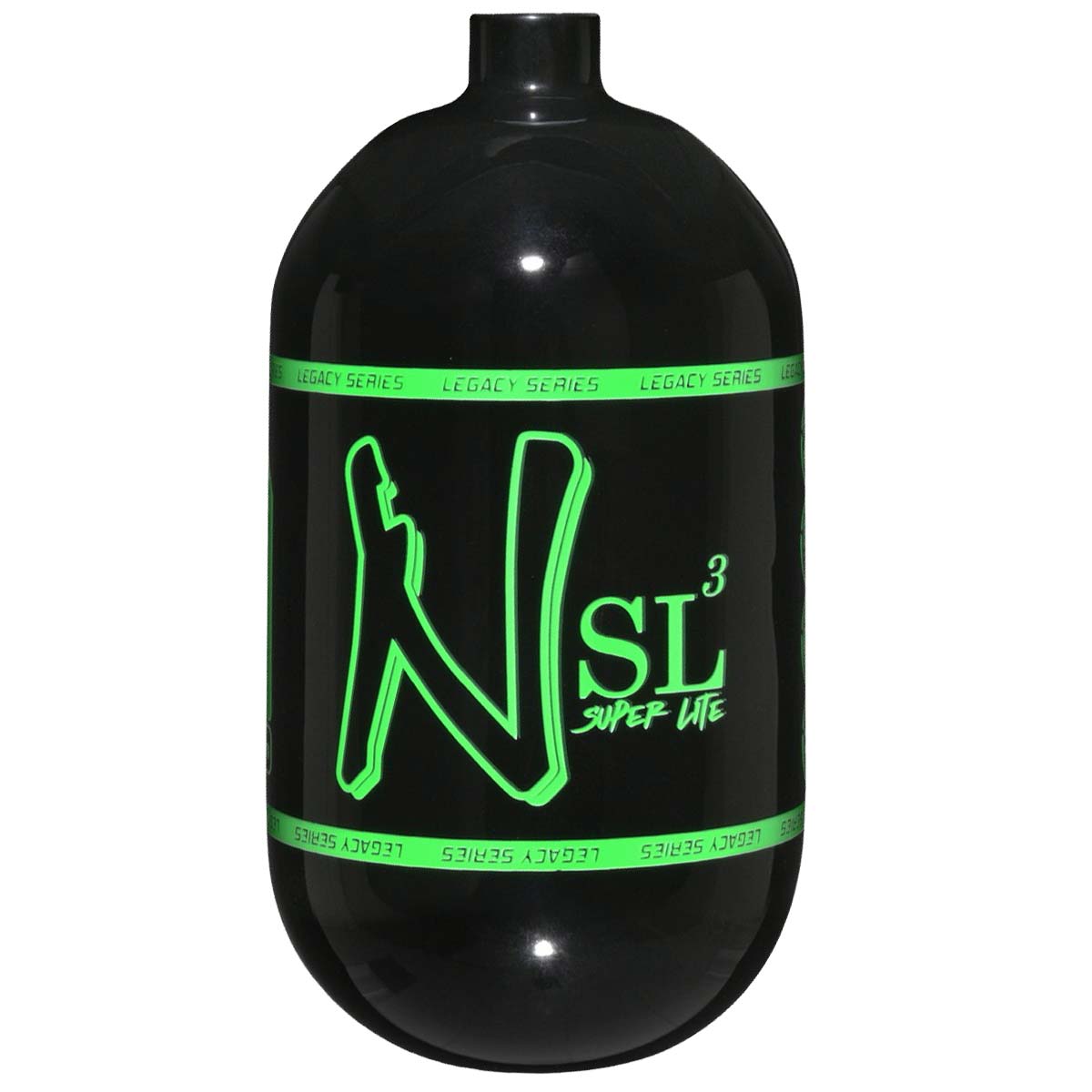 Ninja SL3 68ci 4500psi Carbon Fiber Air Tank black with green logo