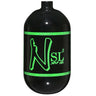Ninja SL3 68ci 4500psi Carbon Fiber Air Tank black with green logo