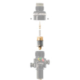 Diagram of HK Army HP8 Regulator Piston 700-800psi for HK Army paintball and airsoft tank adjustments with complete regulator parts