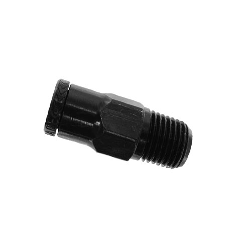 Macroline Fitting Straight - Black