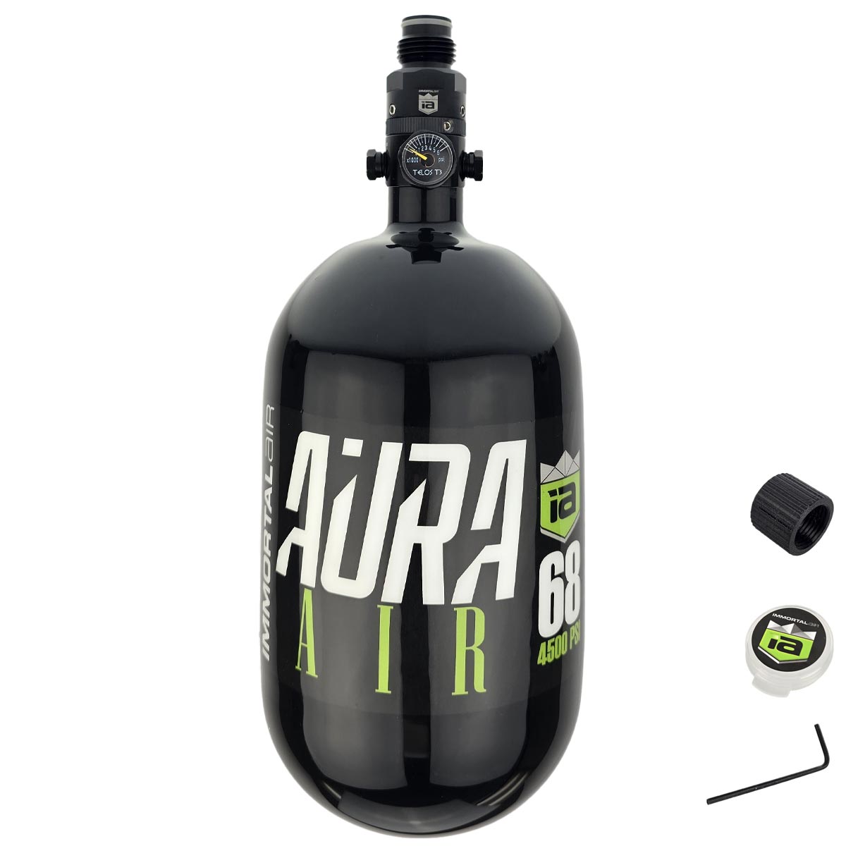 Immortal Air 68ci 4500psi AuraAir T3 Carbon Fiber Tank