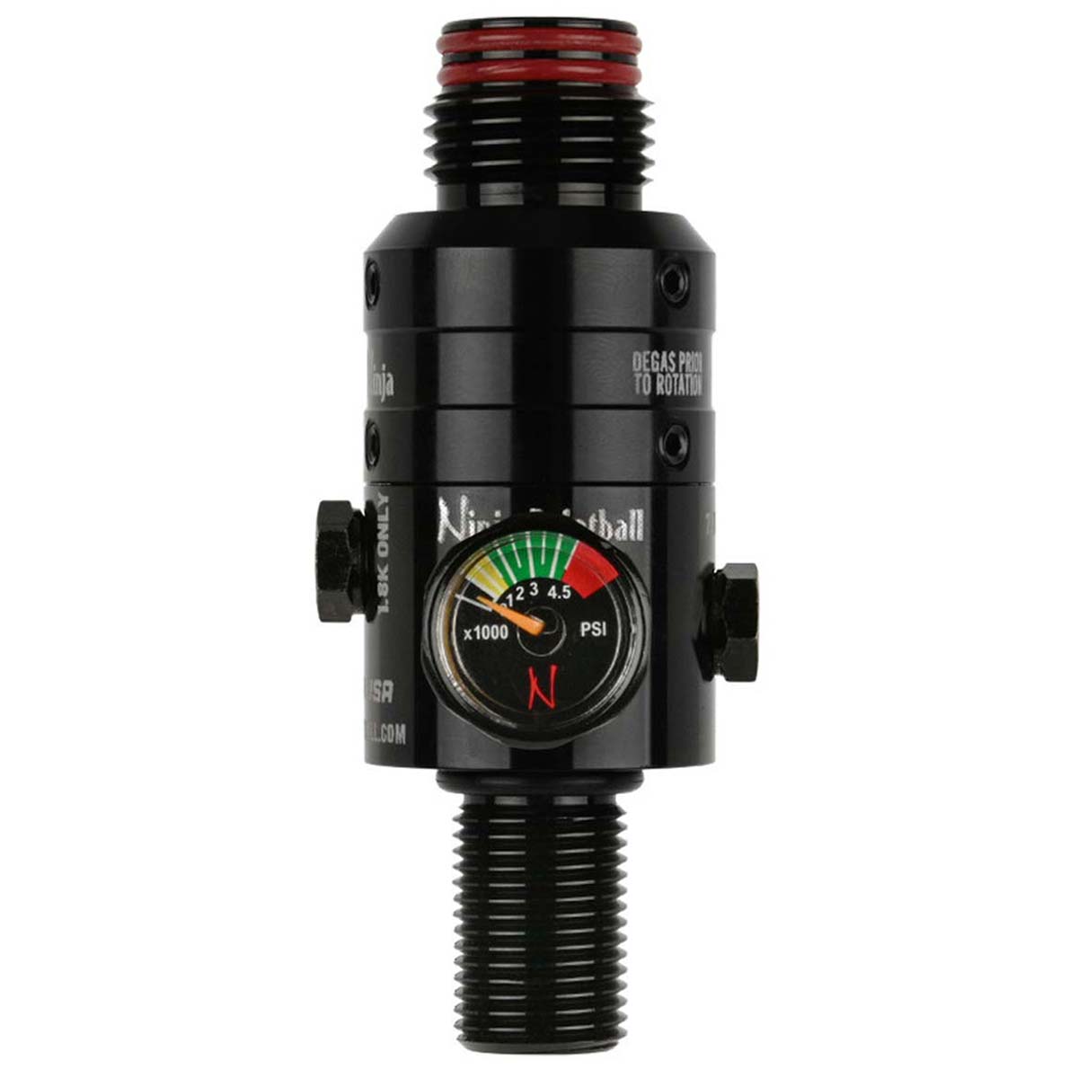 Ninja PRO V Regulator Blackout Aluminum threads