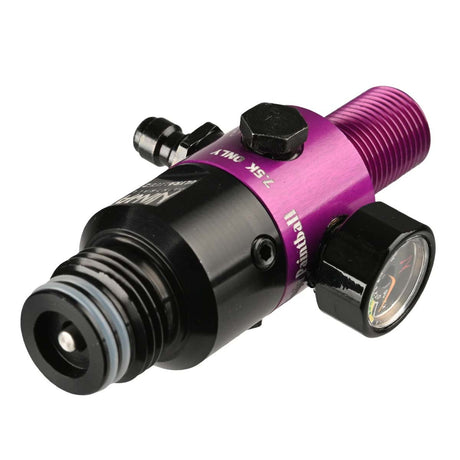 Laying down view of the Ninja UL2 Air Tank Regulator 4500psi in purple