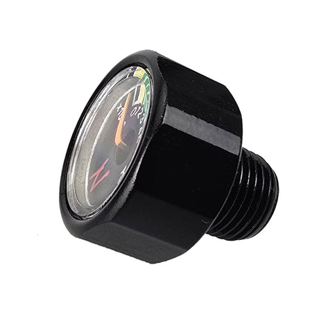 Ninja 6000 psi Nano Mini Gauge Black side view showing threads