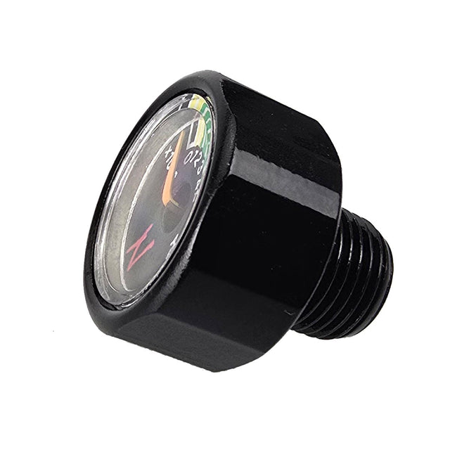 Ninja 6000 psi Nano Mini Gauge Black side view showing threads