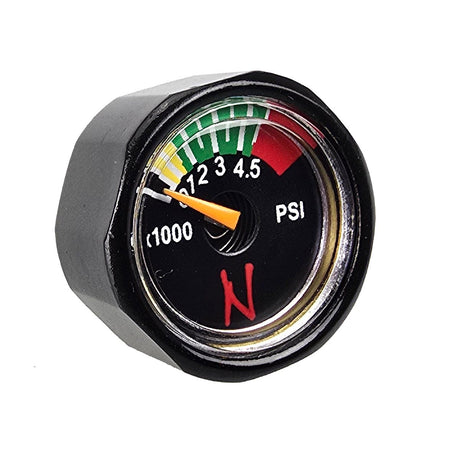 Ninja 6000 psi Nano Mini Gauge Black front view
