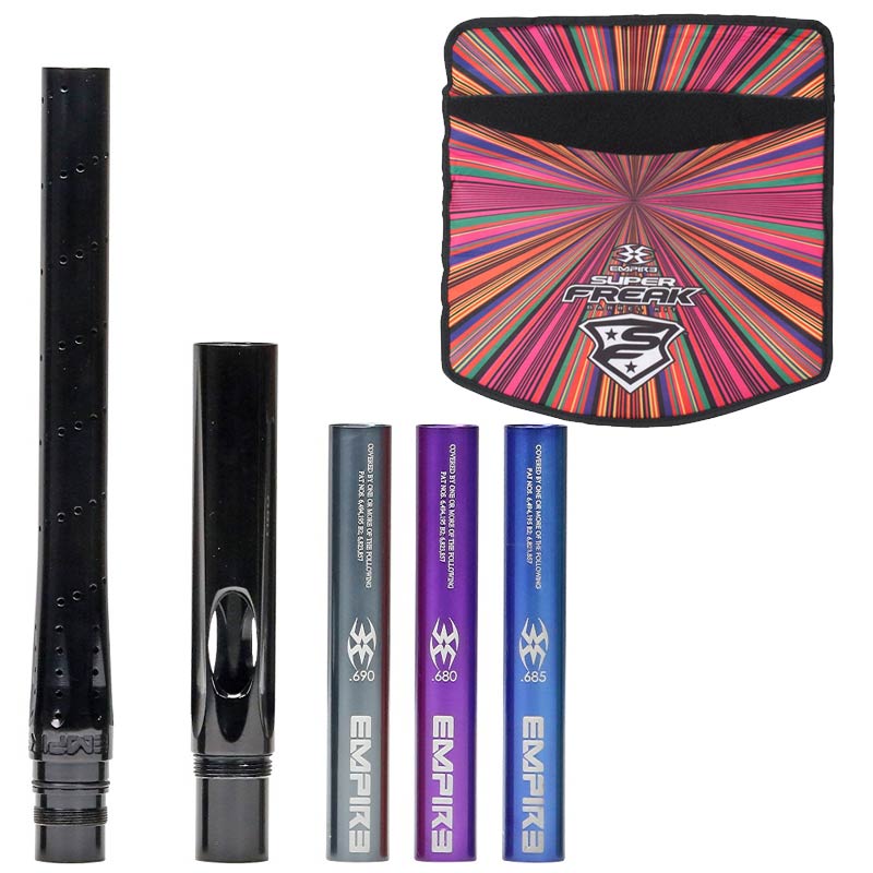 Empire Super Freak Jr Paintball Barrel Kit Polished Black - Autococker