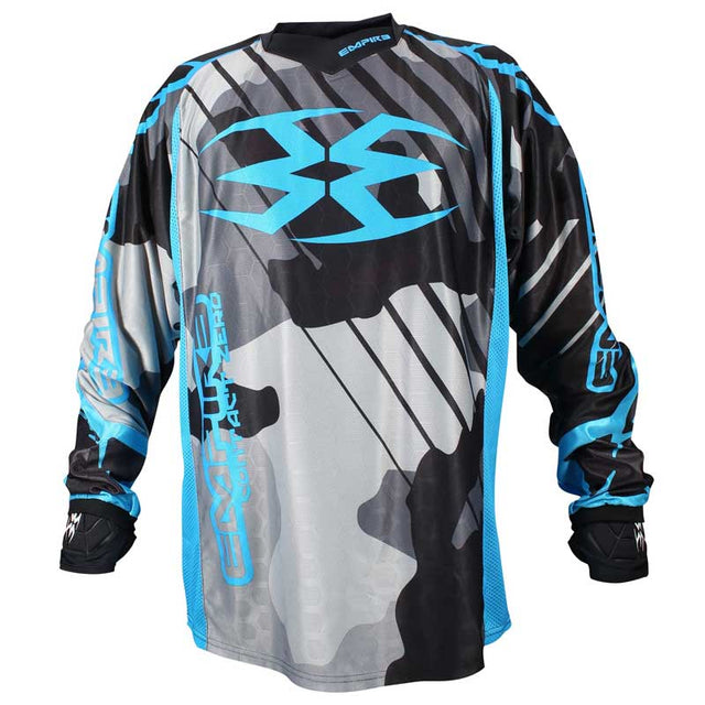 Empire 2016 Contact Zero F6 Paintball Jersey Grey/Blue