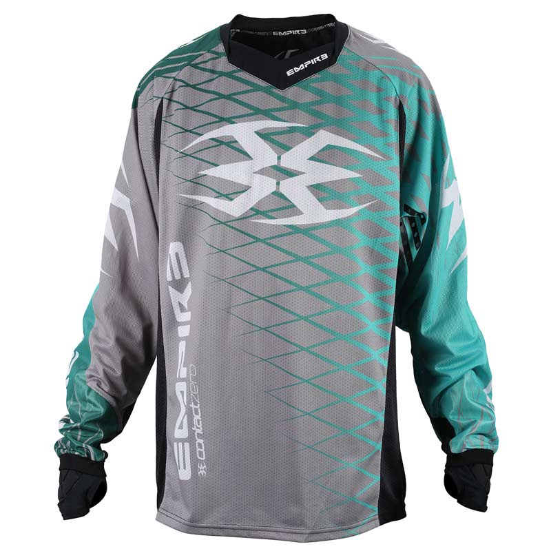 Empire 2015 Contact Zero F5 Paintball Jersey Grey/Teal